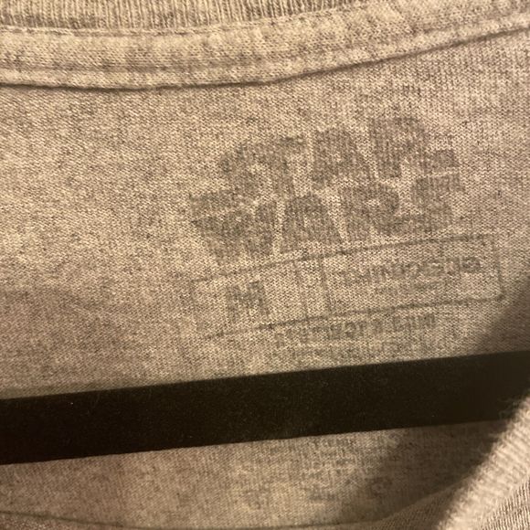 Star Wars T Shirt Mens M Gray Darth Vader Luke Skywalker Graphic Short Sleeve - Picture 2 of 3